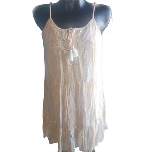 ESQUALO Cream Midi Dress